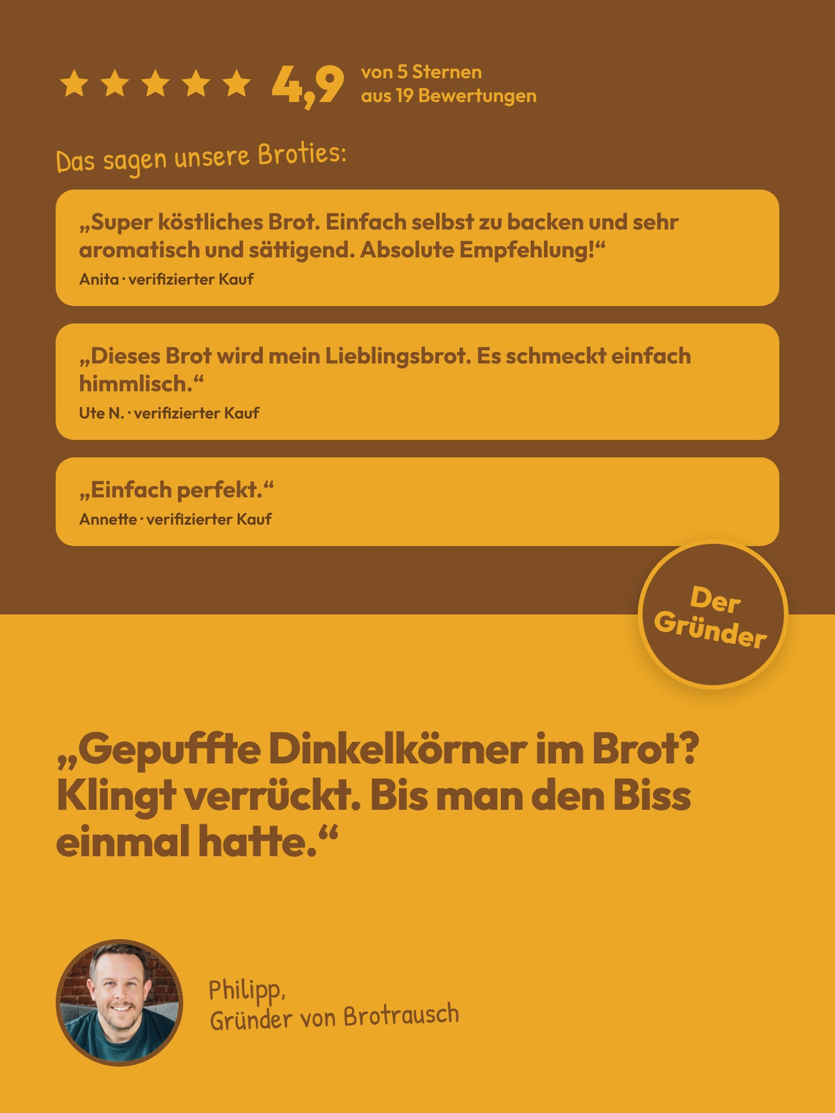 Brotbackmischung für Dinkelvollkornbrot | Voller Dinkel