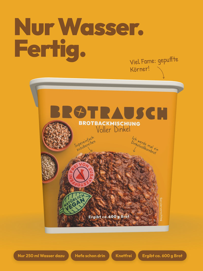 Brotbackmischung für Dinkelvollkornbrot | Voller Dinkel