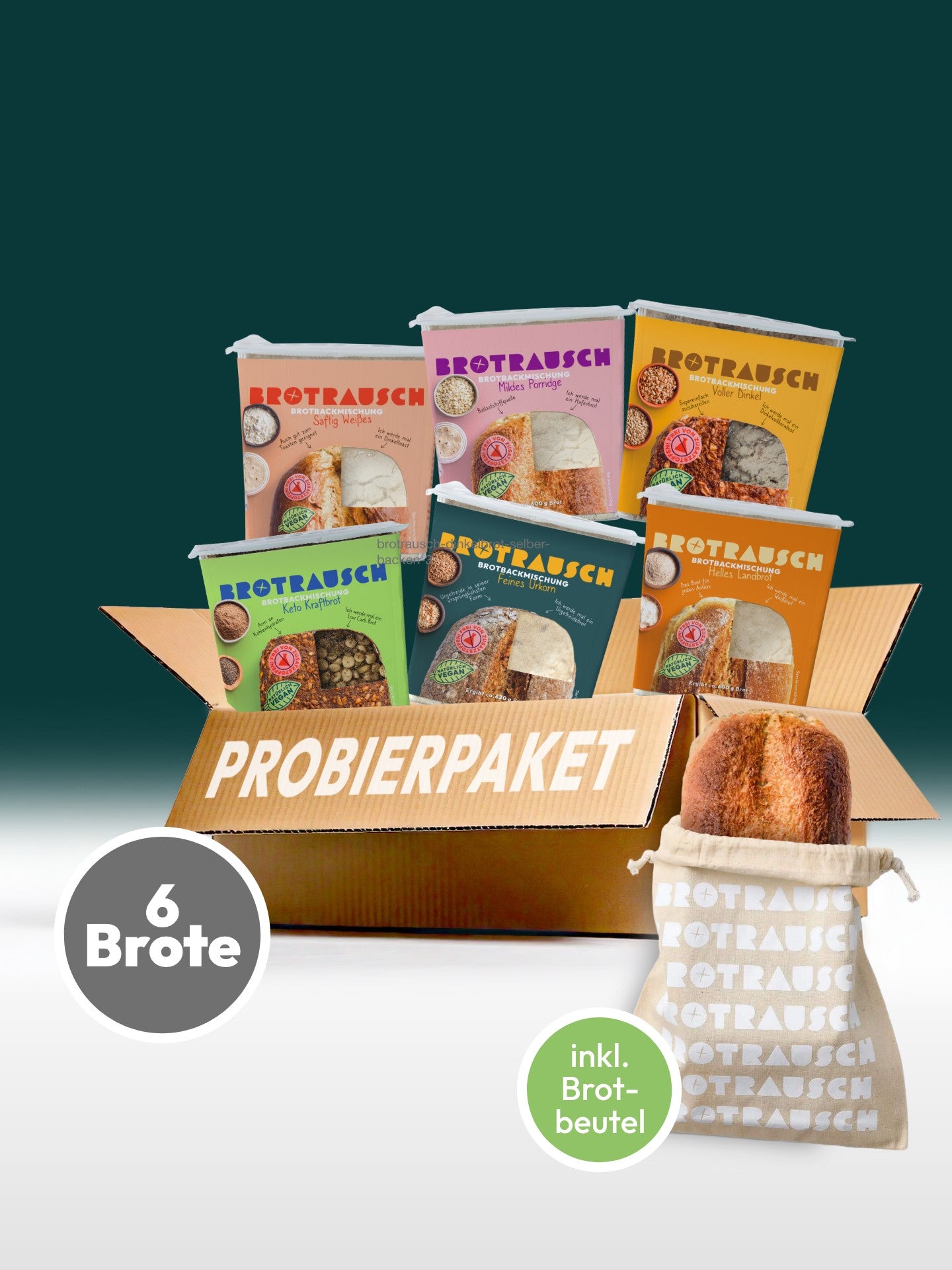 6er Probierpaket Brotbackmischungen