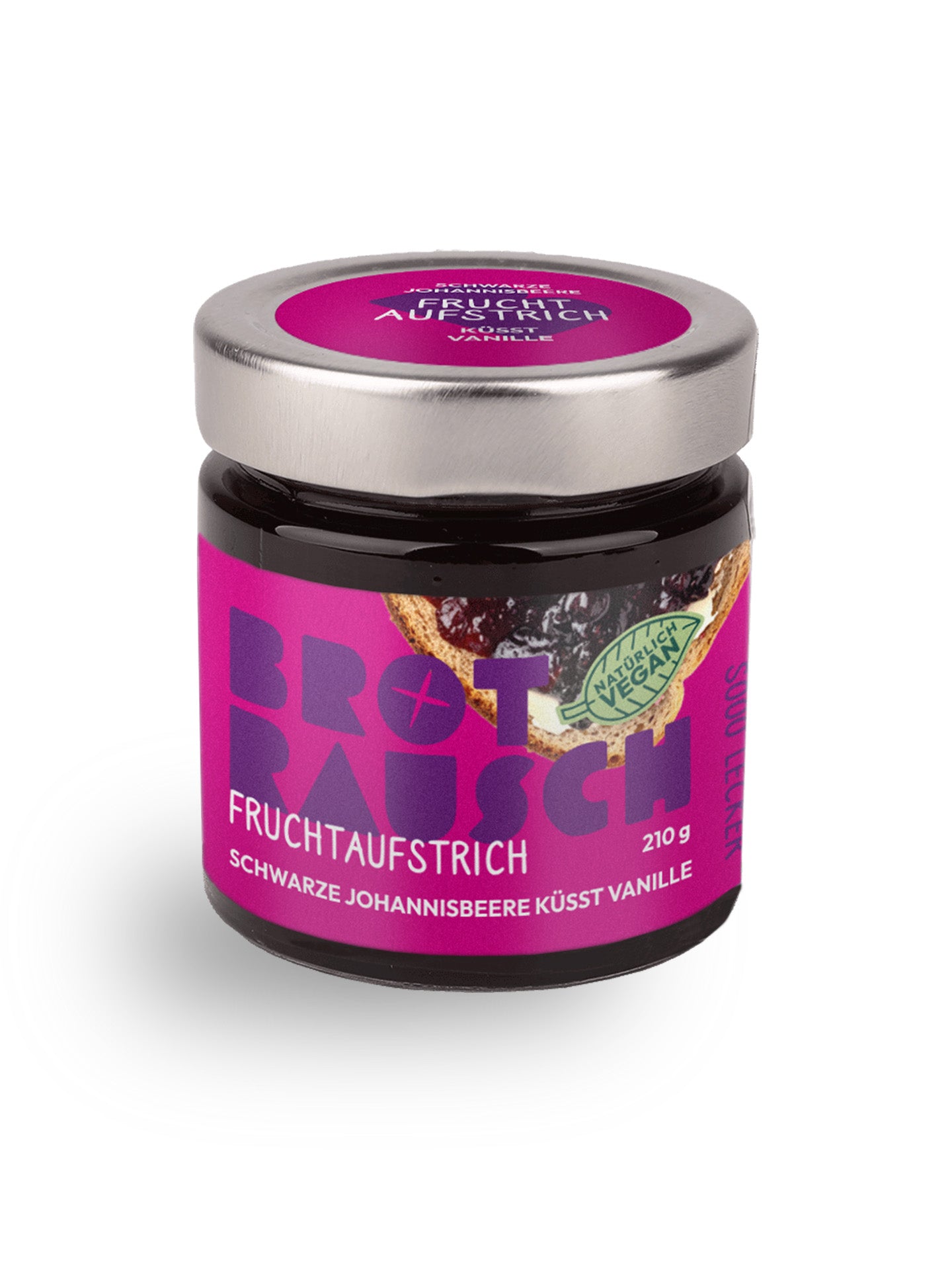 Fruchtaufstrich Schwarze Johannisbeere küsst Vanille