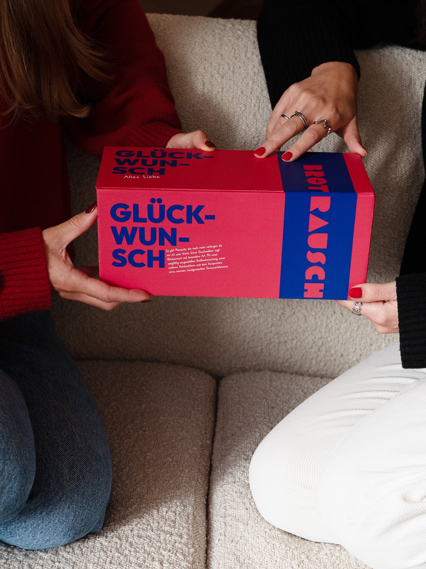 Glückwunsch Geschenkbox L mit 3x Brotbackmischung & Stullensalz Gartenkräuter