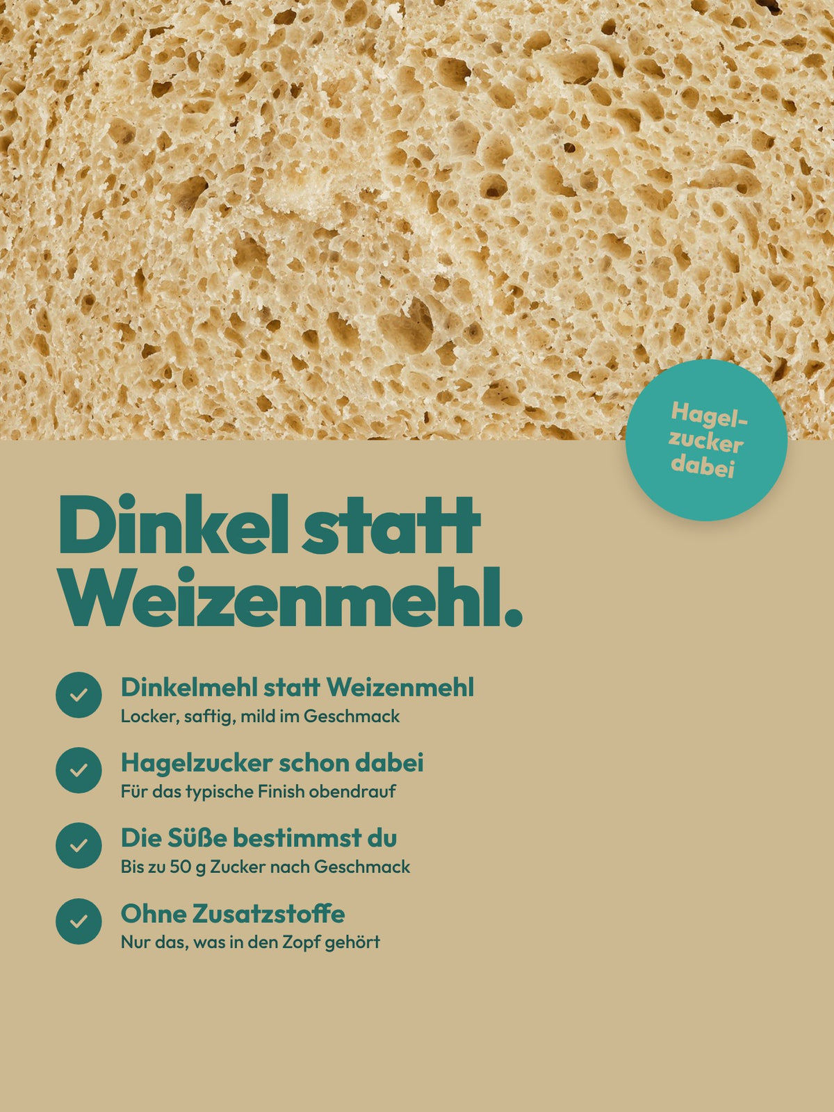 Backmischung für einen Hefezopf