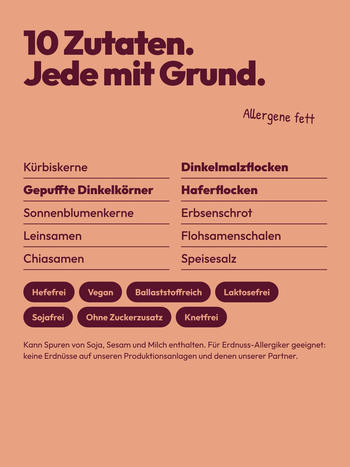 Brotbackmischung für dunkles Körnerbrot | Krosse Körner