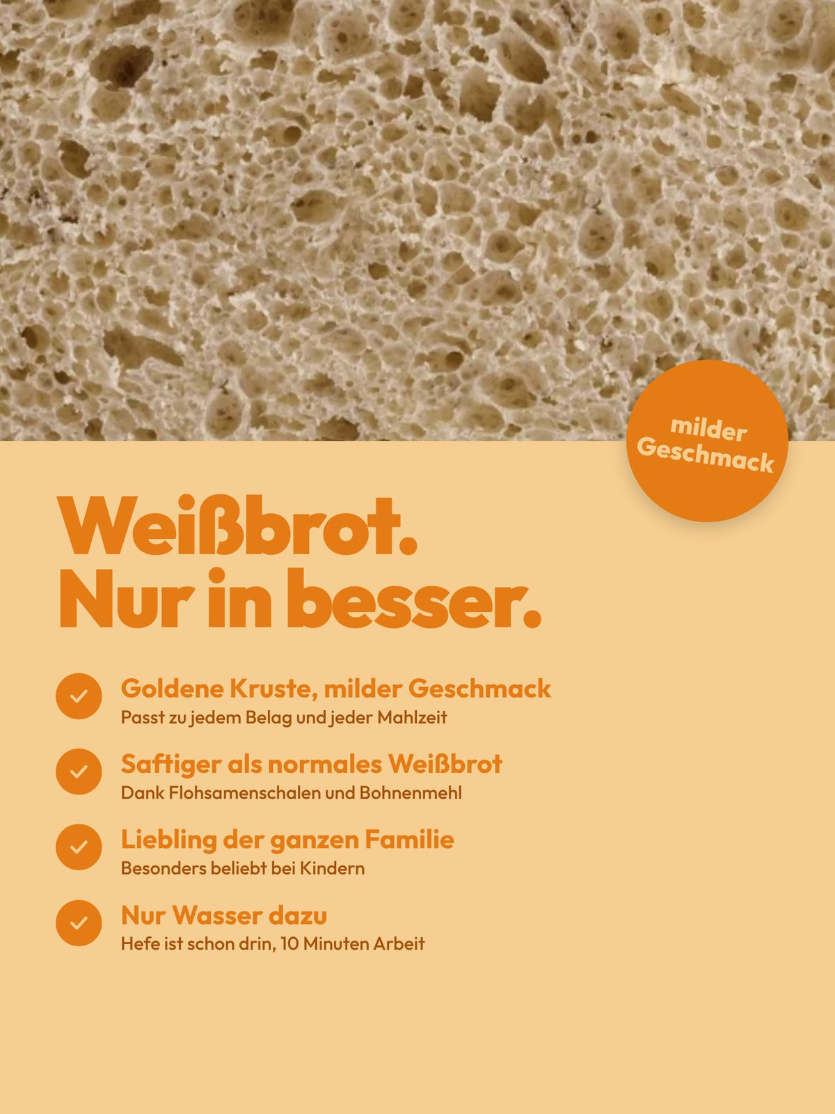 Brotbackmischung für Weißbrot | Helles Landbrot