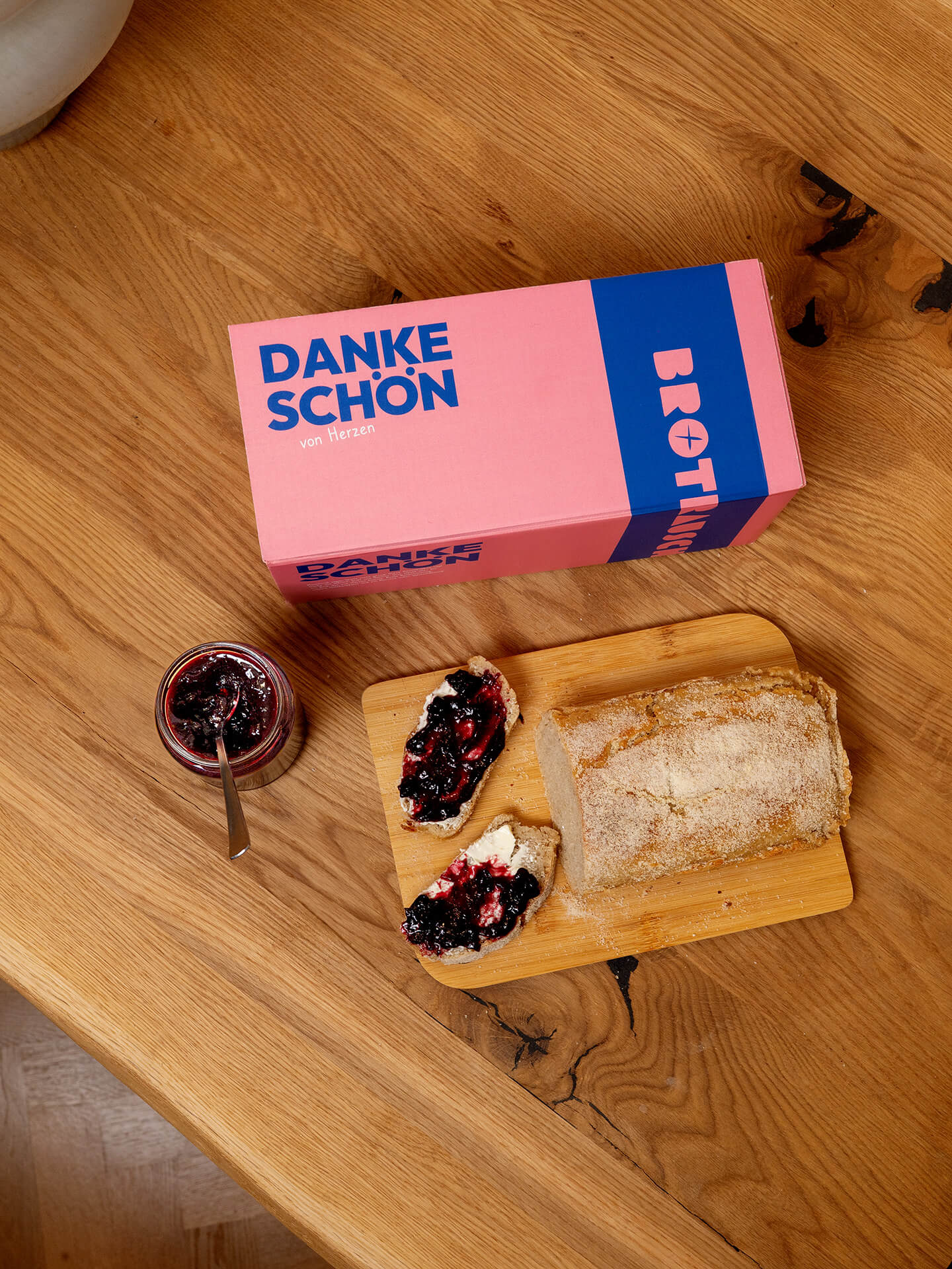 Dankeschön Geschenkbox S mit 1x Brotbackmischung (Keto - ohne Gluten)