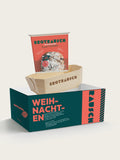 Geschenkbox Weihnachten S von Brotrausch: Christstollen-Backmischung Feiner Feststollen mit Holzbackform