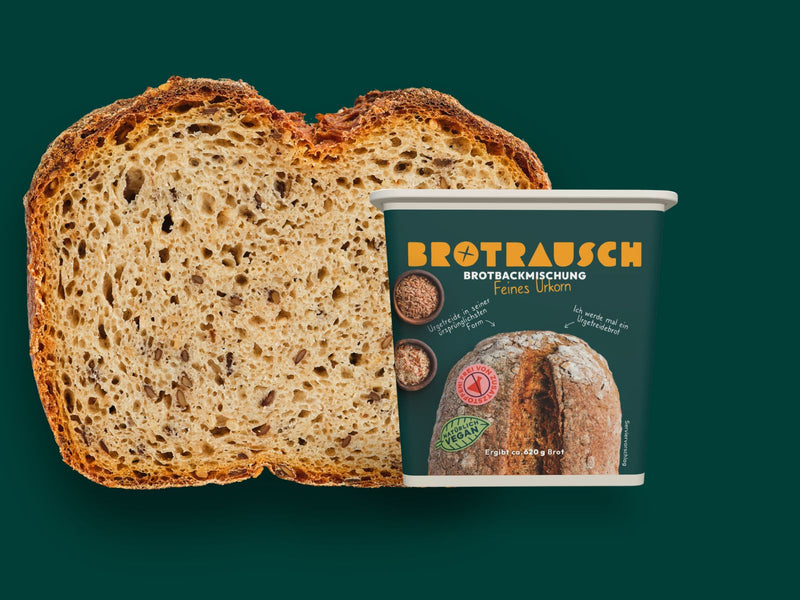 Brotbackmischung für Urgetreidebrot | Feines Urkorn Serviervorschlag