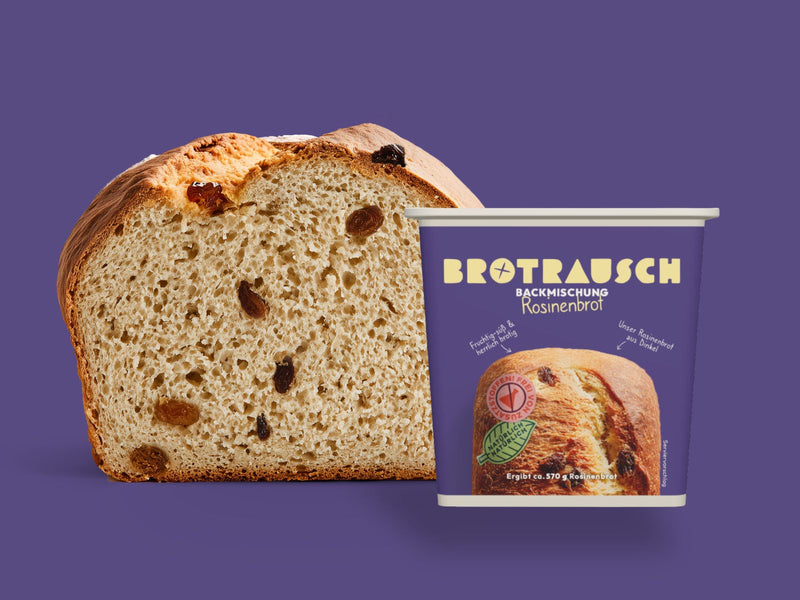 Backmischung Rosinenbrot Serviervorschlag
