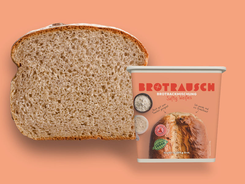 Brotbackmischung für Dinkeltoast | Saftig Weißes Serviervorschlag
