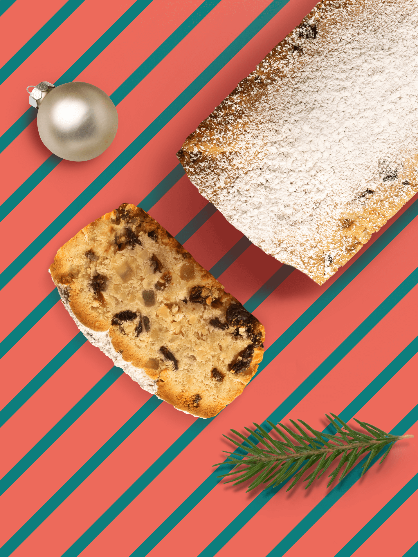 Feiner Feststollen Christstollen Geschenk Weihnachten